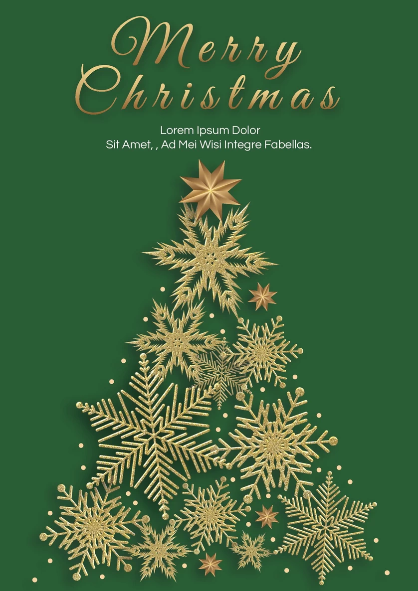 圣诞节圣诞树圣诞老人闪亮装饰电商促销折扣海报PSD模板AI素材【004】